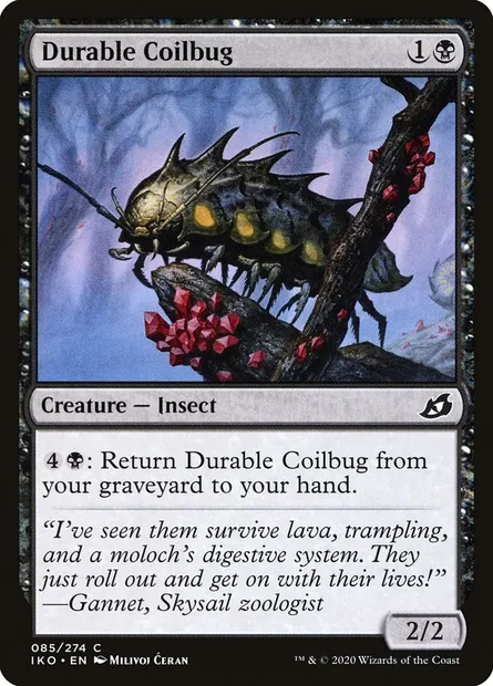 Durable Coilbug, Magic card IKO 85 — Ikoria: Lair of Behemoths set