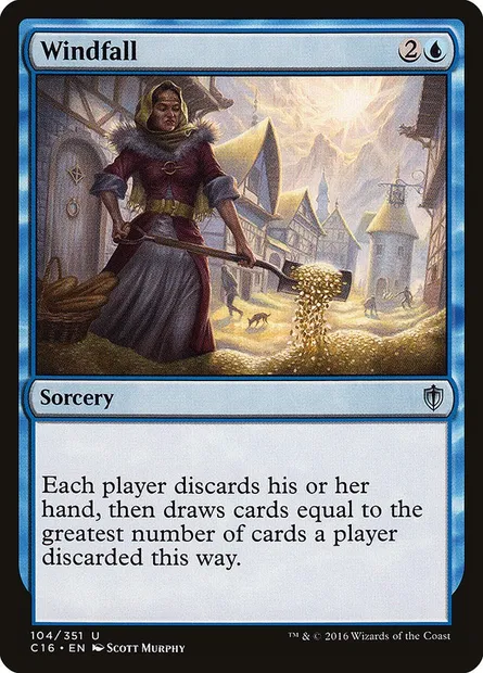 Windfall, Magic card C16 104 — Commander 2016 set
