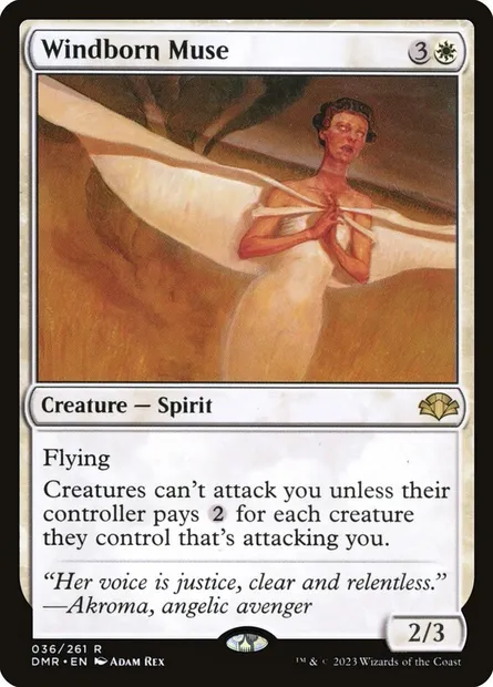 Windborn Muse, Magic card DMR 36 — Dominaria Remastered set