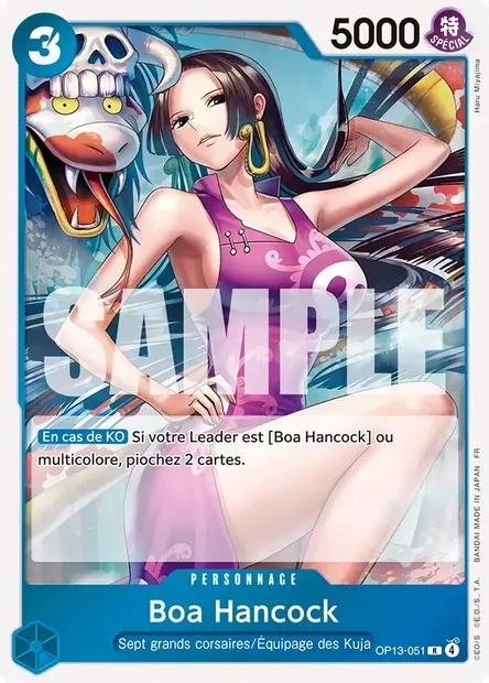 Boa Hancock, carte One Piece OP13-051 — extension SUCCESSEURS
