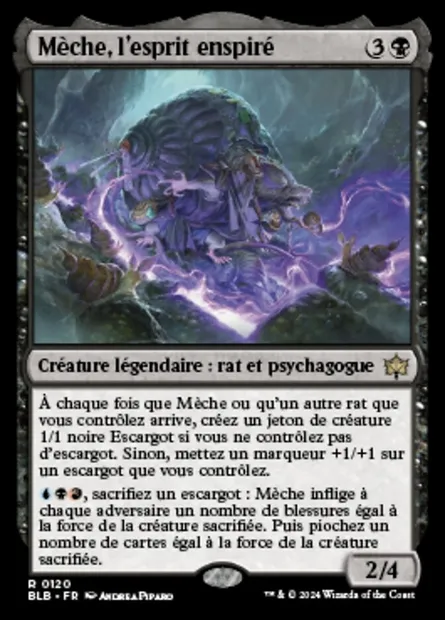 Mèche, l'esprit enspiré, carte Magic BLB 120 — extension Bloomburrow