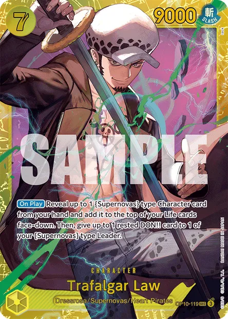 Trafalgar Law, One Piece card OP10-119 — ROYAL BLOOD set