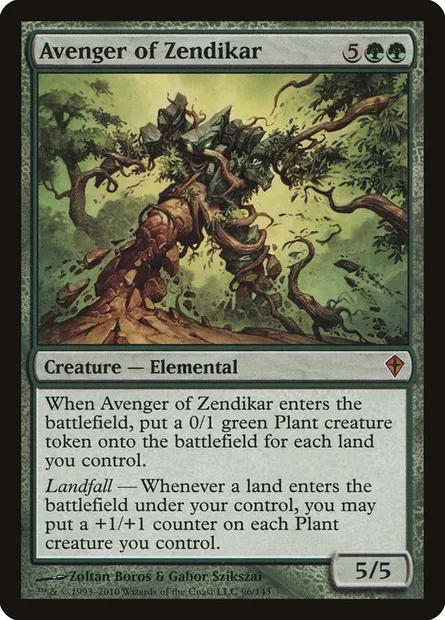 Avenger of Zendikar, Magic card WWK 96 — Worldwake set