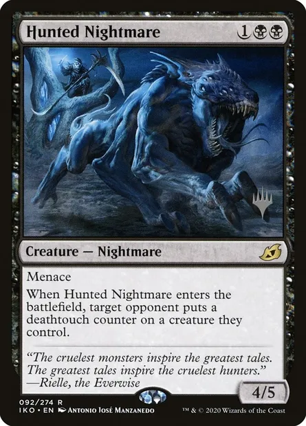Hunted Nightmare, Magic card PIKO 92p — Ikoria: Lair of Behemoths Promos set