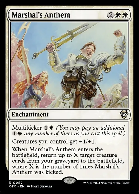 Marshal's Anthem, Magic card OTC 82 — Outlaws of Thunder Junction Commander set