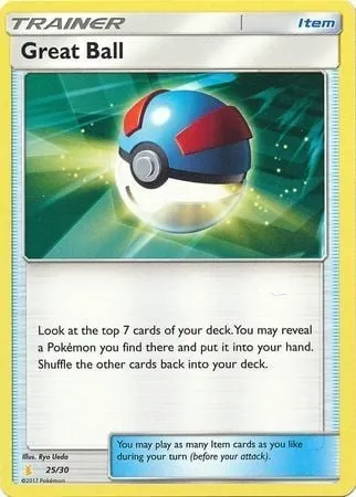 Great Ball, Pokémon card TK10A 025 — Sun & Moon Trainer Kit: Lycanroc & Alolan Raichu (Alolan Raichu) set