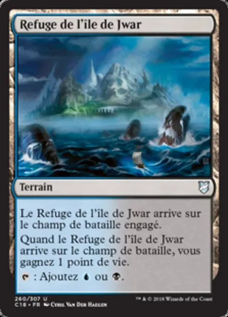 Refuge de l'île de Jwar, carte Magic C18 260 — extension Commander 2018