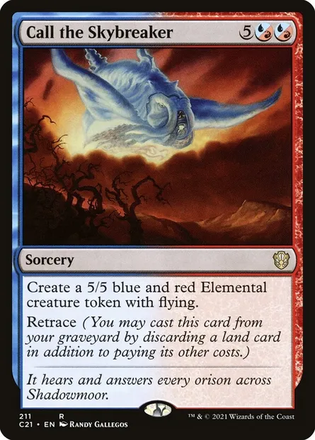 Call the Skybreaker, Magic card C21 211 — Commander 2021 set