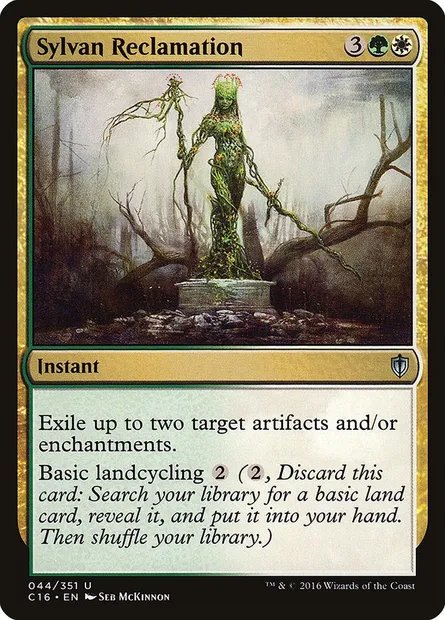 Sylvan Reclamation, Magic card C16 44 — Commander 2016 set