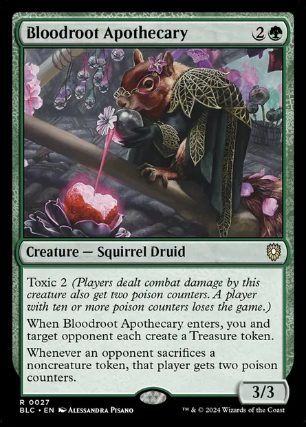 Bloodroot Apothecary, Magic card BLC 27 — Bloomburrow Commander set