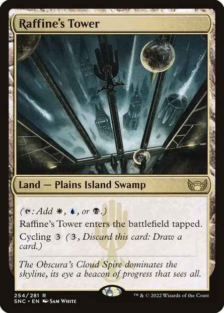 Raffine's Tower, Magic card SNC 254 — Streets of New Capenna set