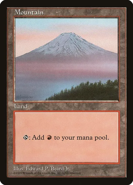 Mountain, Magic card PALP 13 — Asia Pacific Land Program set