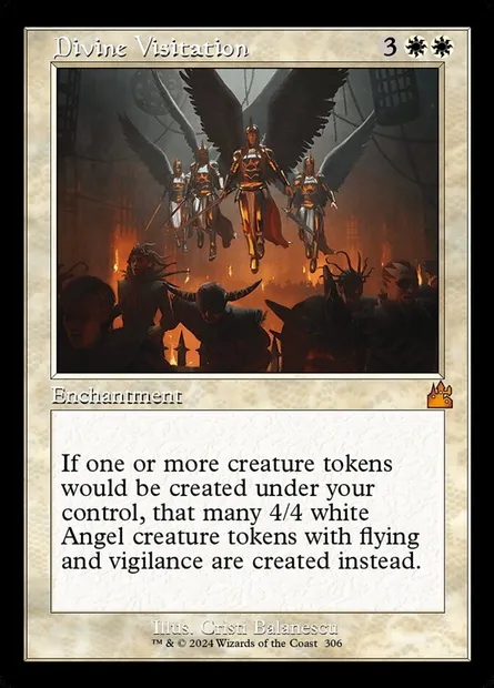 Divine Visitation, Magic card RVR 306 — Ravnica Remastered set