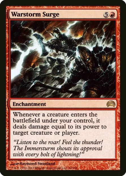 Warstorm Surge, Magic card PC2 54 — Planechase 2012 set