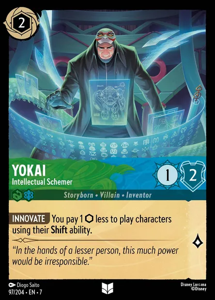 Yokai - Intellectual Schemer, Disney Lorcana card CH7-097 — Archazia's Island set