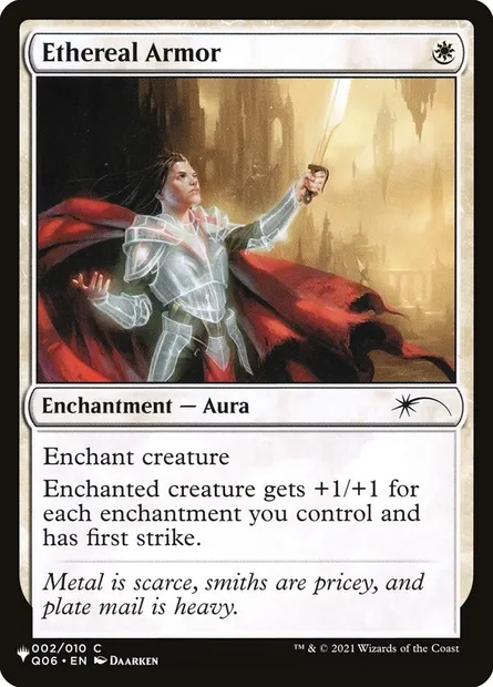 Armure éthérée, carte Magic PLST Q06-2 — extension The List