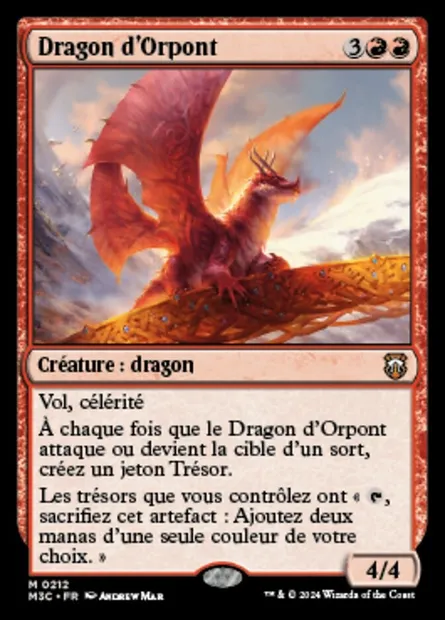 Dragon d'Orpont, carte Magic M3C 212 — extension Modern Horizons 3 Commander