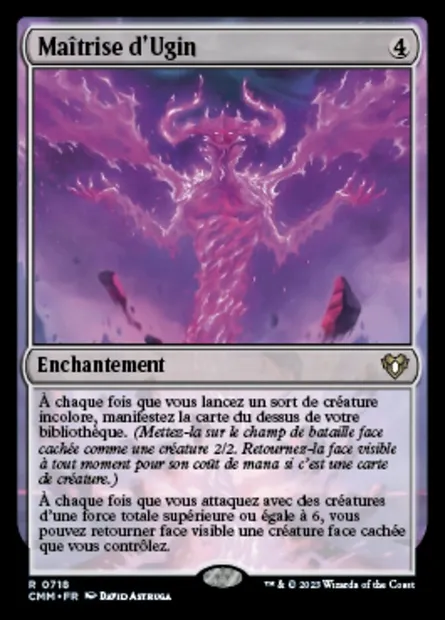 Maîtrise d'Ugin, carte Magic CMM 718 — extension Commander Masters