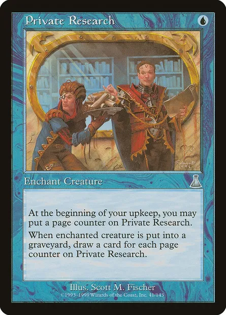 Private Research, Magic card UDS 41 — Urza's Destiny set
