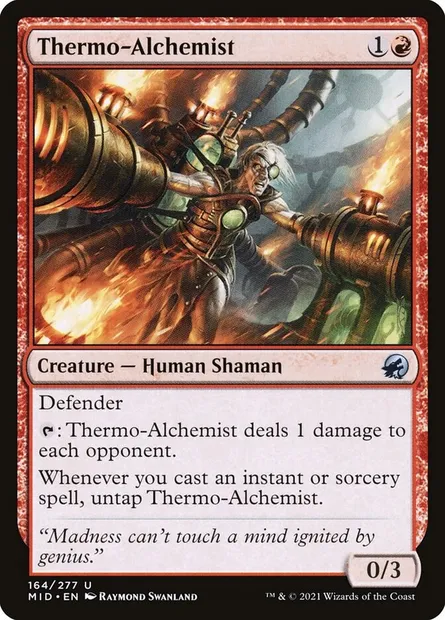Thermo-Alchemist, Magic card MID 164 — Innistrad: Midnight Hunt set