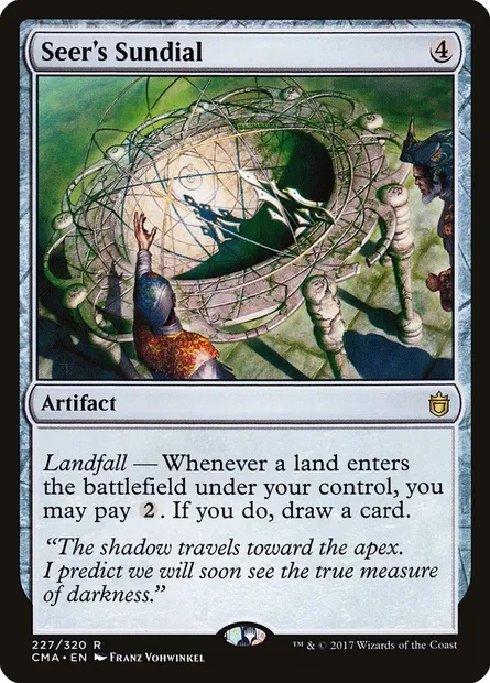 Seer's Sundial, Magic card CMA 227 — Commander Anthology set