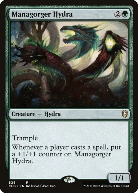 Managorger Hydra, Magic card CLB 828 — Commander Legends: Battle for Baldur's Gate set