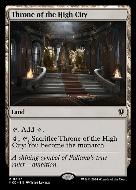 Throne of the High City, Magic card MKC 307 — Murders at Karlov Manor Commander set