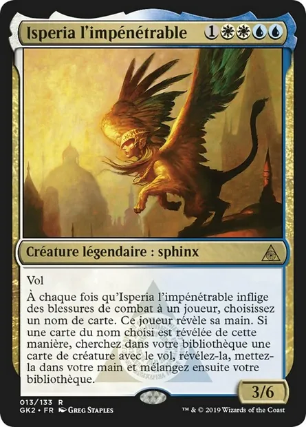 Isperia l'impénétrable, carte Magic GK2 13 — extension RNA Guild Kit