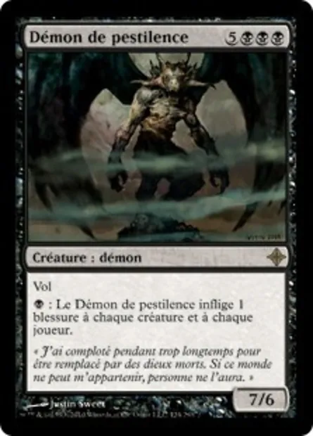 Démon de pestilence, carte Magic ROE 124 — extension L'ascension des Eldrazi
