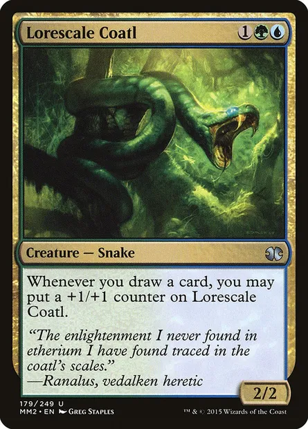 Lorescale Coatl, Magic card MM2 179 — Modern Masters 2015 set