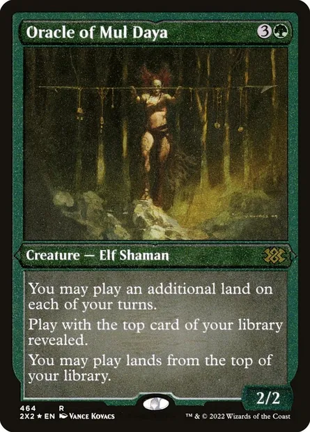Oracle of Mul Daya, Magic card 2X2 464 — Double Masters 2022 set