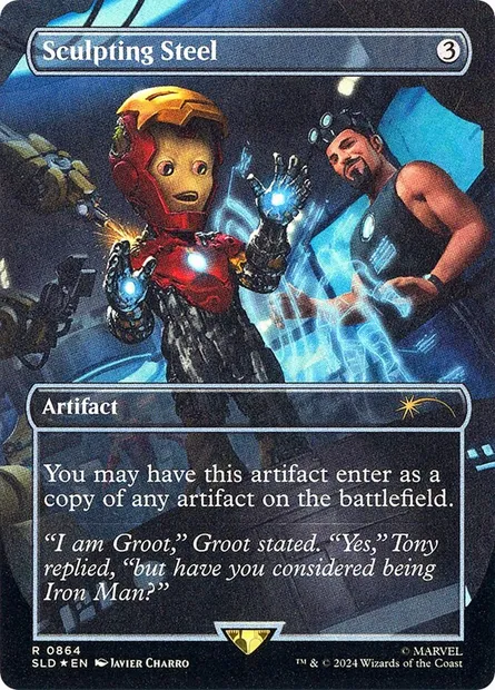 Acier sculpteur, carte Magic SLD 864 — extension Secret Lair Drop