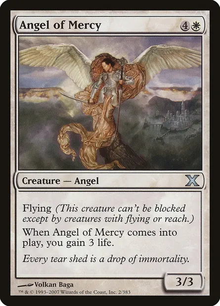 Angel of Mercy, Magic card 10E 2 — Tenth Edition set