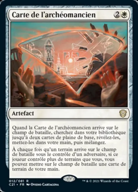 Carte de l'archéomancien, carte Magic C21 12 — extension Commander 2021