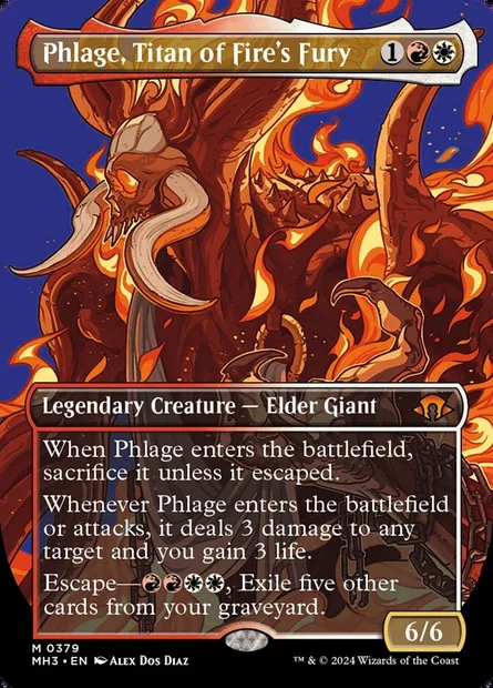 Phlage, Titan of Fire's Fury, Magic card MH3 379 — Modern Horizons 3 set