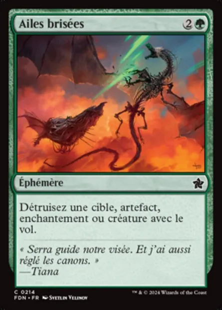 Ailes brisées, carte Magic FDN 214 — extension Foundations