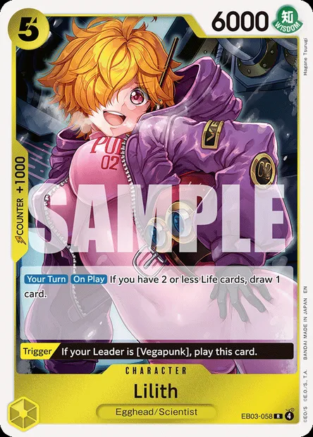 Lilith, One Piece card EB03-058 — ONE PIECE HEROINES EDITION set