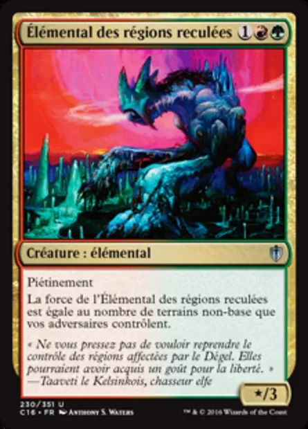 Élémental des régions reculées, carte Magic C16 230 — extension Commander 2016
