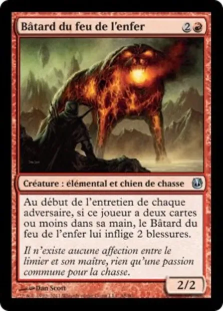 Bâtard du feu de l'enfer, carte Magic DDH 48 — extension Duel Decks: Ajani vs. Nicol Bolas