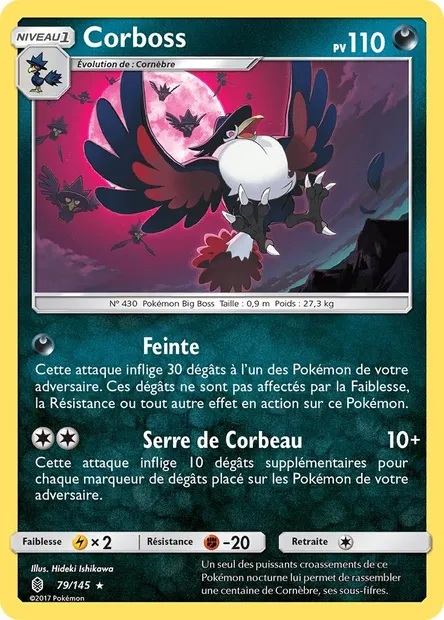 Corboss, carte Pokémon GRI 79 — extension Gardiens Ascendants