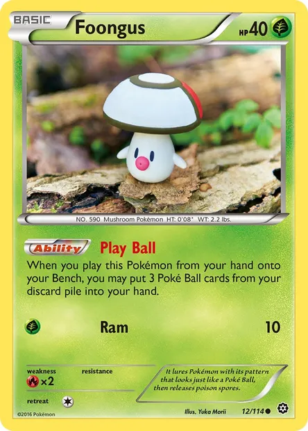 Foongus, Pokémon card STS 12 — Steam Siege set
