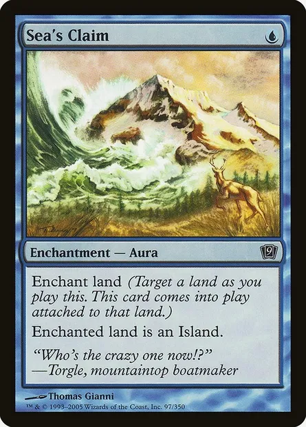 Revendication par la mer, carte Magic 9ED 97★ — extension Neuvième Edition