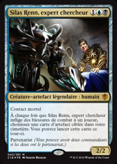Silas Renn, expert chercheur, carte Magic C16 43 — extension Commander 2016