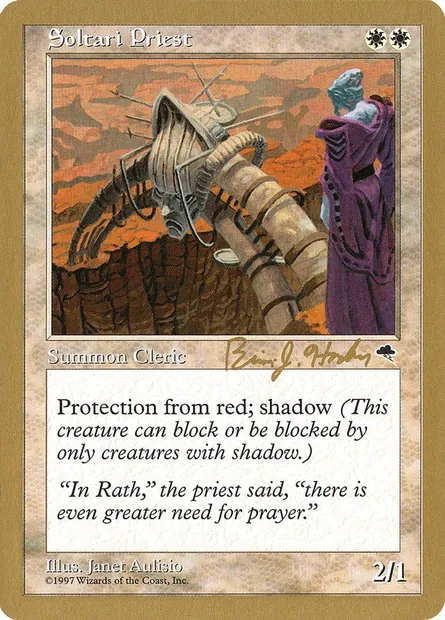 Prêtre soltari, carte Magic WC98 bh46 — extension World Championship Decks 1998