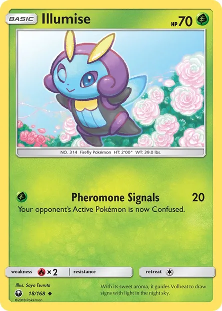 Illumise, Pokémon card CES 18 — Celestial Storm set