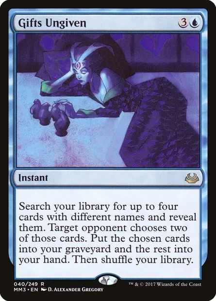 Dons non-donnés, carte Magic MM3 40 — extension Modern Masters 2017