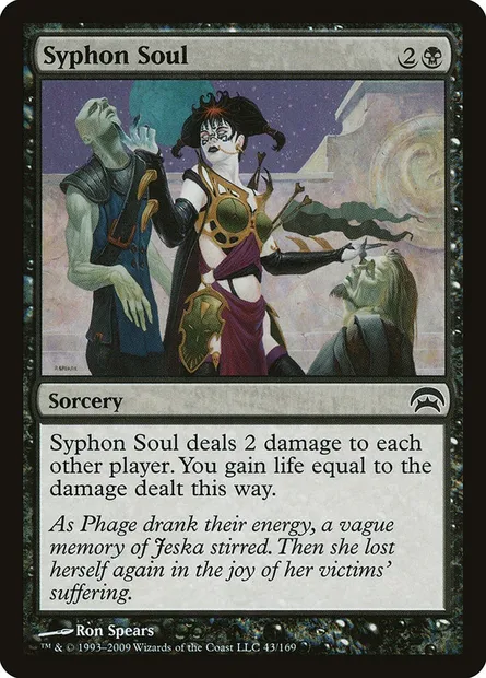 Syphon Soul, Magic card HOP 43 — Planechase set