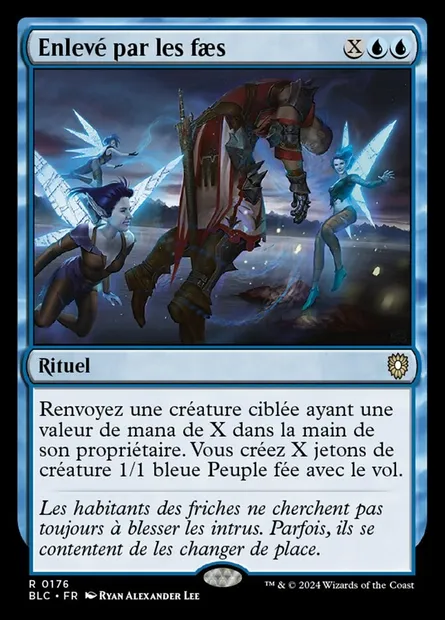 Enlevé par les faes, carte Magic BLC 176 — extension Bloomburrow Commander