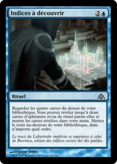 Indices à découvrir, carte Magic DGM 19 — extension Le labyrinthe du dragon