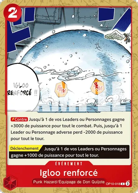 Igloo renforcé, carte One Piece OP10-018 — extension SANG ROYAL
